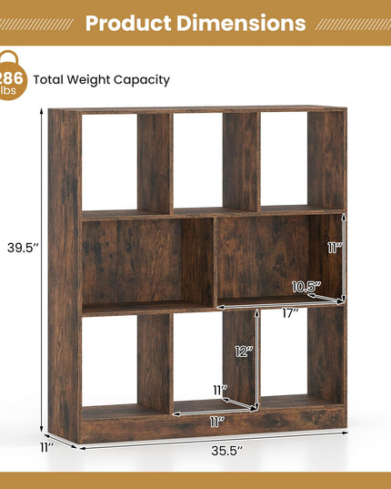 GIANTEX 8-Cube Bookcase for Living Room