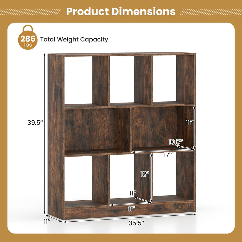 GIANTEX 8-Cube Bookcase for Living Room