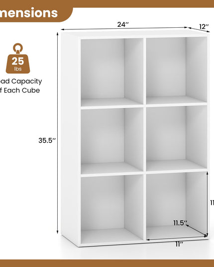 GIANTEX 6/9-Cube Bookshelf Tool-Free Assembly