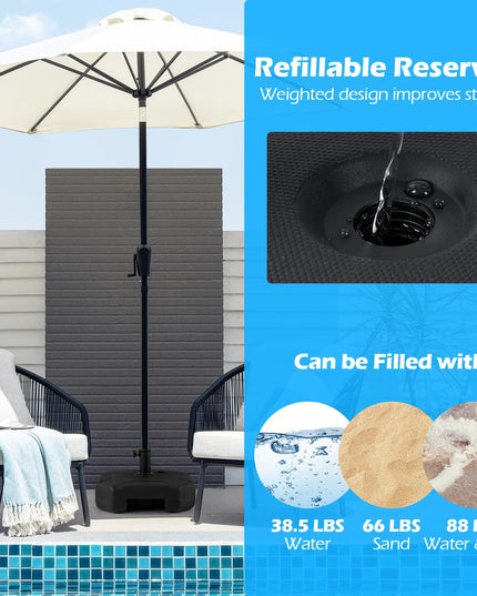 Giantex  - Heavy Duty HDPE Market Table Umbrella Pole Holder for Outdoor