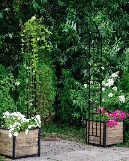Giantex Garden Arch Trellis for Climbing Plants