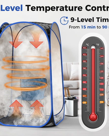 Giantex Portable Sauna, Full Body Steam Sauna w/ 3L Steam Box