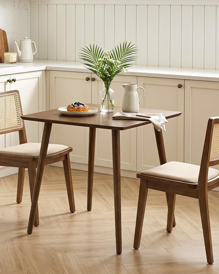 GIANTEX 27.6" Small Dining Table for 2-4 w/Solid Rubber Wood Legs
