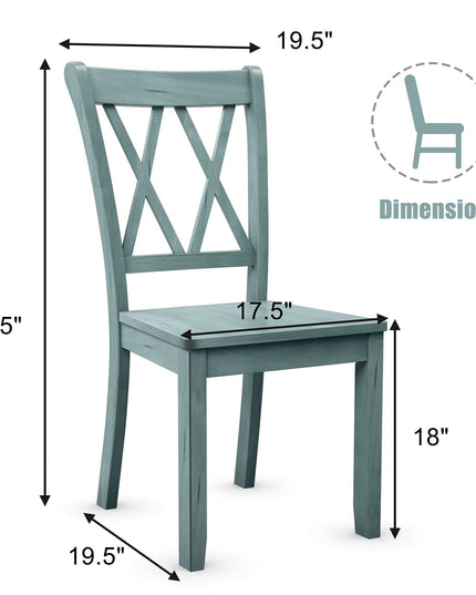 Giantex Rubber Wood Dining Room Side Chair