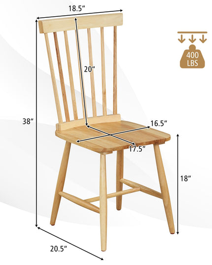 Giantex Wood Dining Chairs Set