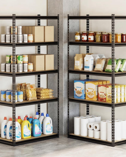 Giantex 5-Tier Metal Storage Shelves(1/2/3/4,36" W x 18" D x 72" H)