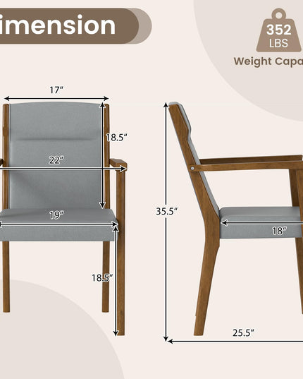 Giantex Mid Century Modern Accent Chair with High Back Headrest & Soft Cushion