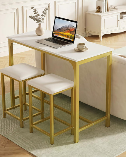 Giantex 3 Piece Dining Table Set for Small Space