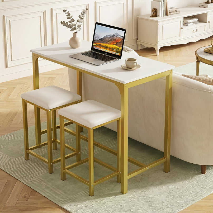 Giantex 3 Piece Dining Table Set for Small Space