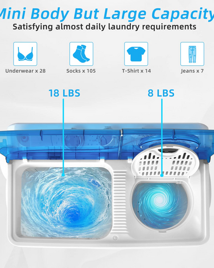 Portable Washing Machine w/Timer Control - Giantex