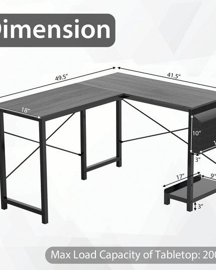 Giantex L-Shaped Computer Desk