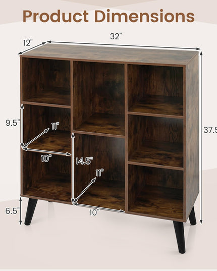 Giantex 8-Cube Bookshelf for Living Room & Home Office