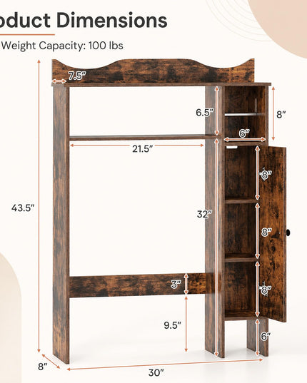 Giantex Over-The-Toilet Storage Cabinet with 1-Door