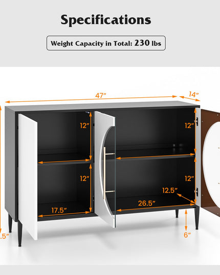 Giantex Large Buffet Cabinet with Storage