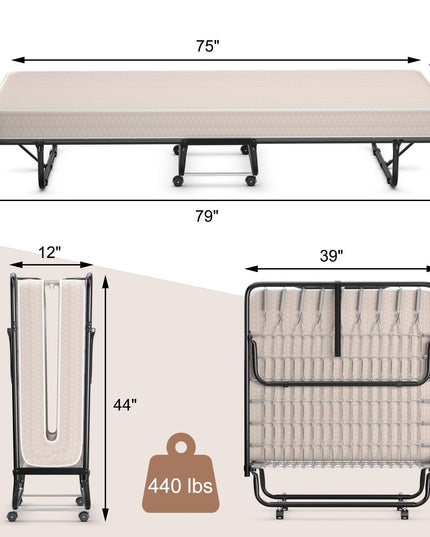 Giantex Folding Bed with Mattress