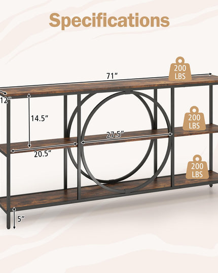 Giantex Narrow Long Console Table 3-Tier Entryway Table
