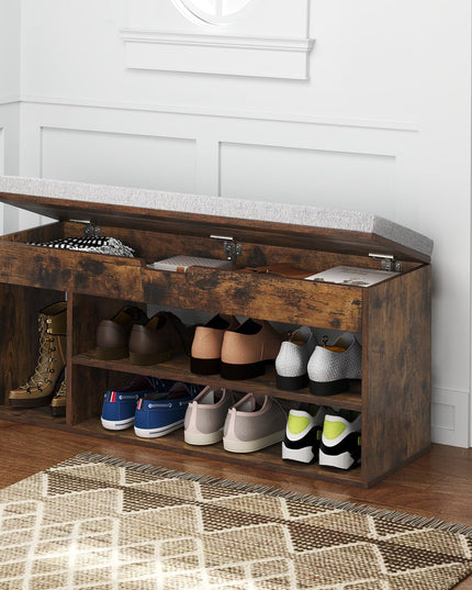 Giantex 31 Inches Shoe Storage Bench for Entryway
