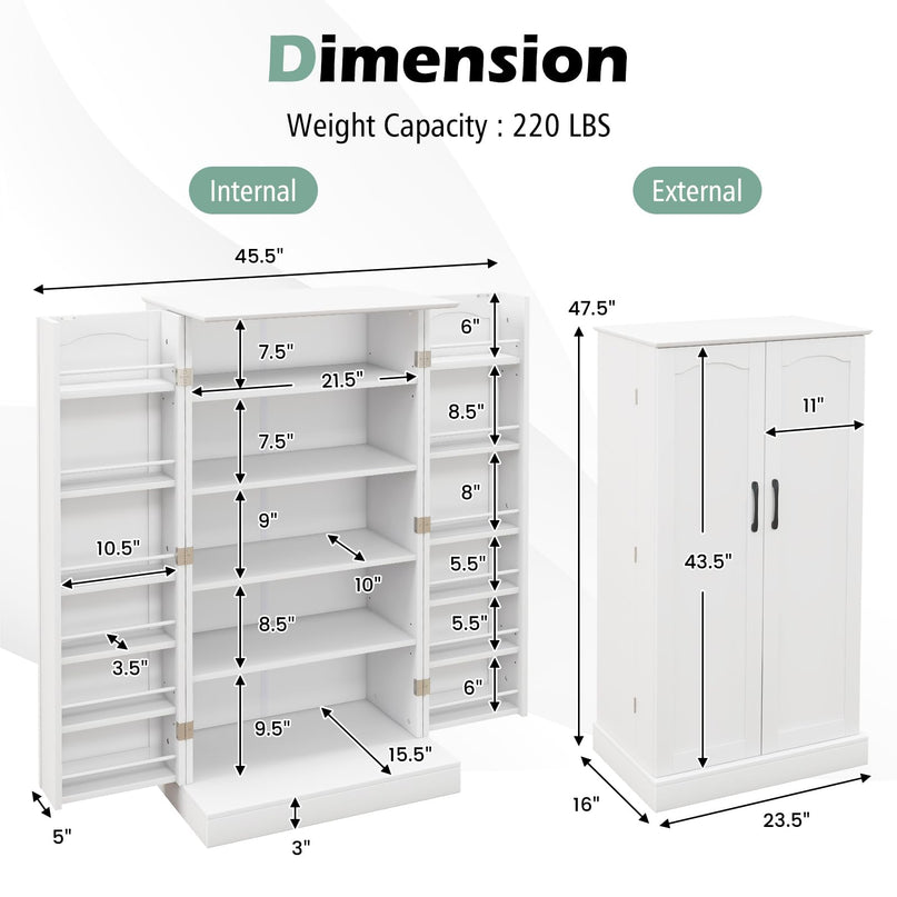 Giantex 47.5” Kitchen Storage Cabinet