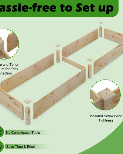 Giantex Wooden Raised Garden Bed