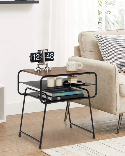 Giantex 3-Tier Side End Table with Shelf
