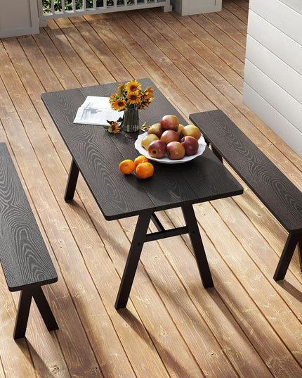 Giantex Outdoor Patio Dining Table with 1.93” Umbrella Hole