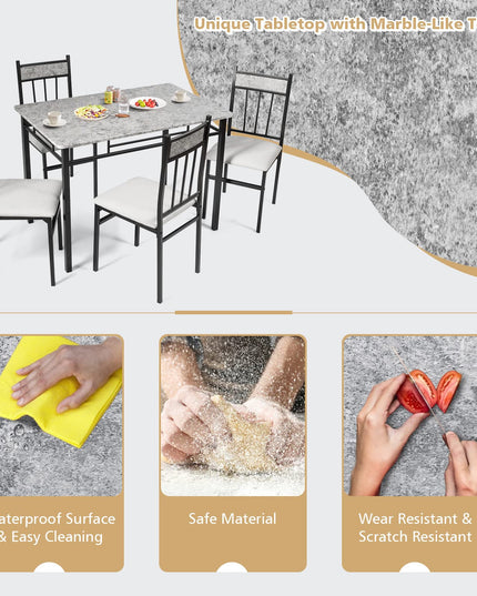 Giantex 5 Pieces Dining Table Set
