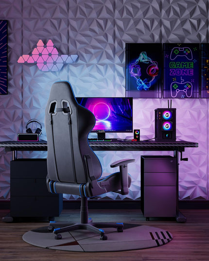 Giantex 20"x20" White PVC Decorative Wall Tiles with Diamond Pattern | 20/40 Pack 3D Wall Panels