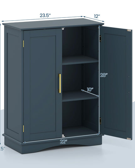 Giantex Freestanding Floor Cabinet Storage Organizer for Living Room