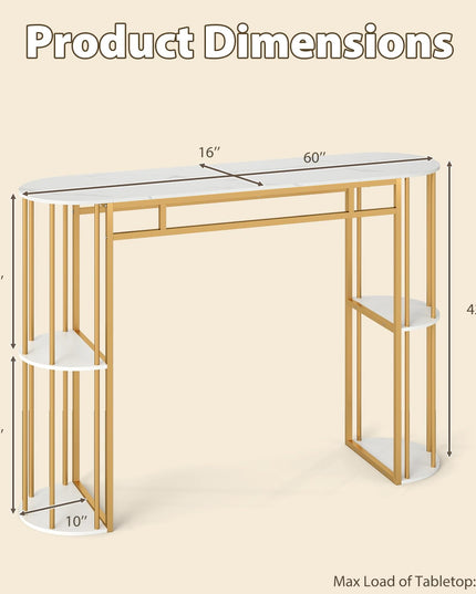 Table de bar Giantex 60 pouces pour 2 à 4 personnes pour la salle à manger