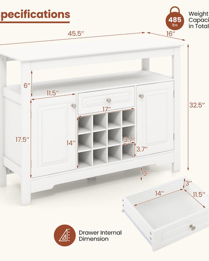 Giantex Bar Cabinet with Storage
