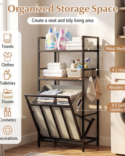 Giantex Tilt out Laundry Hamper with Removable Basket