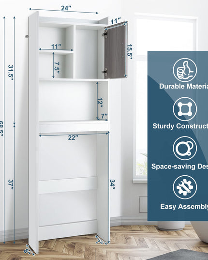 Giantex Over-The-Toilet Space-Saving Storage Cabinet
