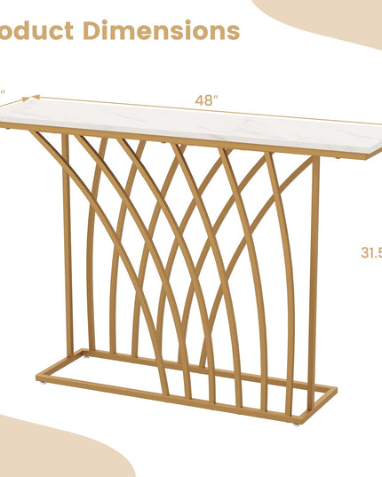 Giantex Entryway Table 48” Console Table - Accent Sofa Table