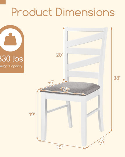 Giantex Kitchen Chairs with Tall Backrests for Dining Room