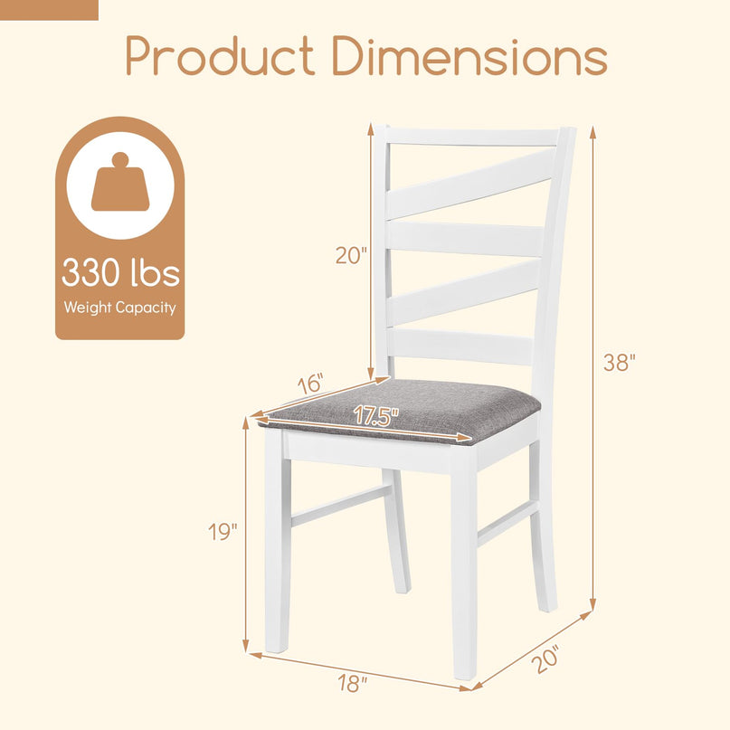 Chaises de cuisine Giantex avec dossiers hauts pour salle à manger