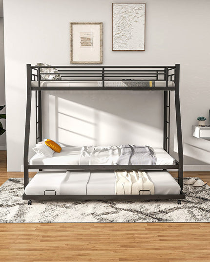 Giantex Twin Over Full Bunk Bed with Trundle