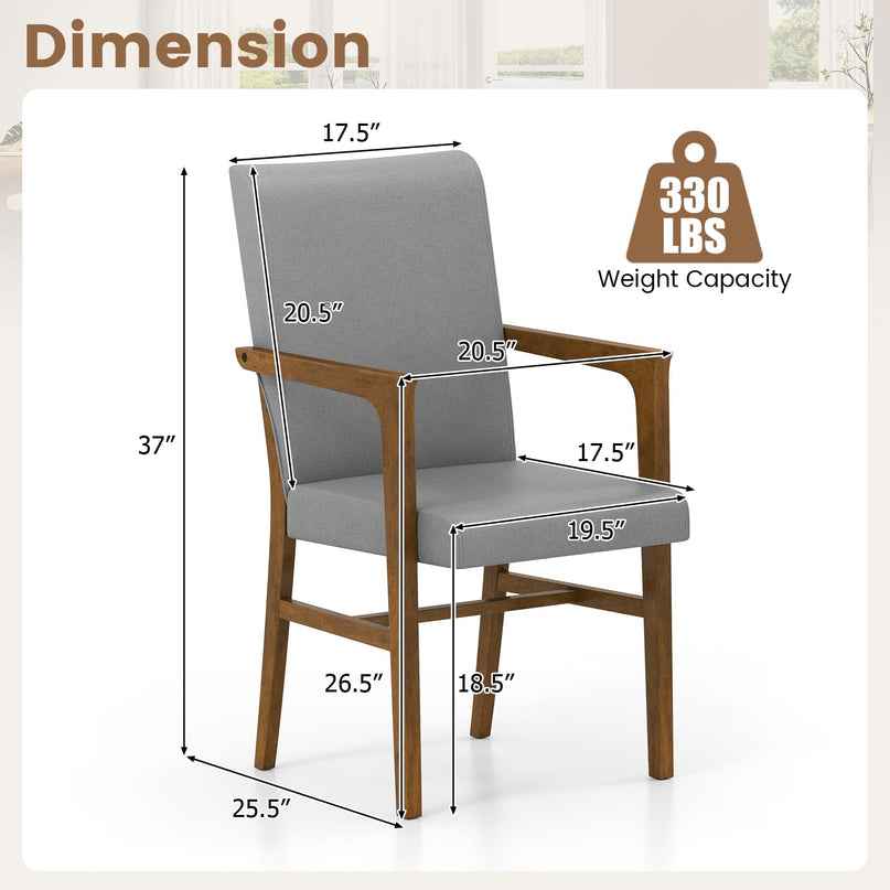 Giantex Mid Century Modern Dining Chairs Set of 2/4