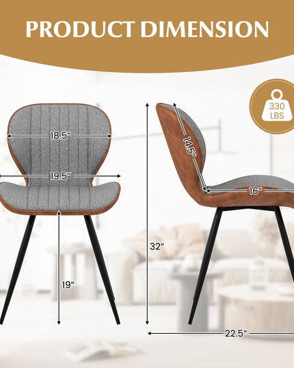 Giantex Upholstered Dining Chairs Set