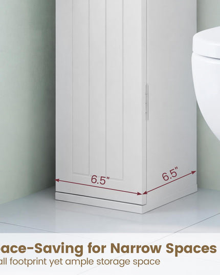 Giantex Small Bathroom Storage Cabinet(6.5" x 6.5" x 27")
