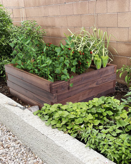 Brown Raised Garden Bed,  24'' L x 24'' W x 10''H