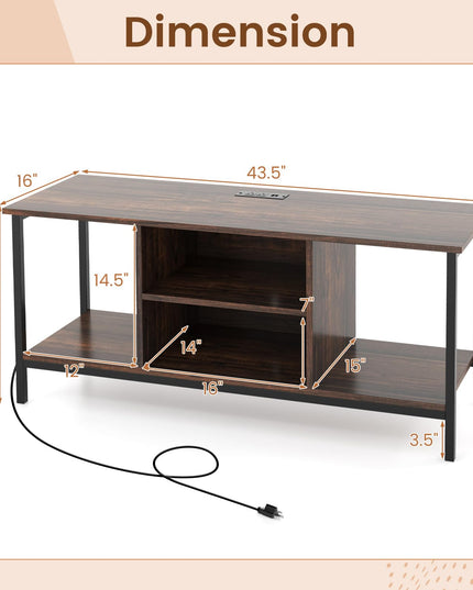Giantex TV Stand for Bedroom, Entertainment Center for 50 Inch TV