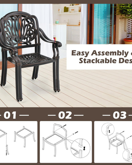 Giantex Patio Chairs Set of 2, Set of 4