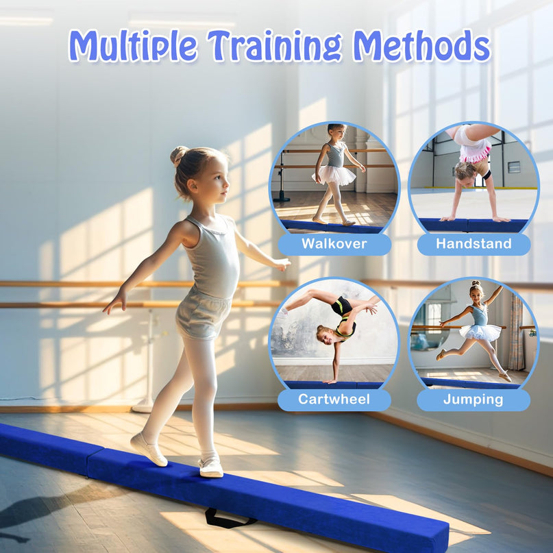 Giantex 9FT Balance Beam Folding Gymnastics Beam
