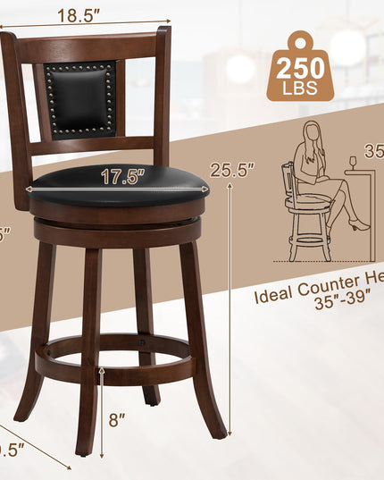 Giantex Swivel Bar Stools Set