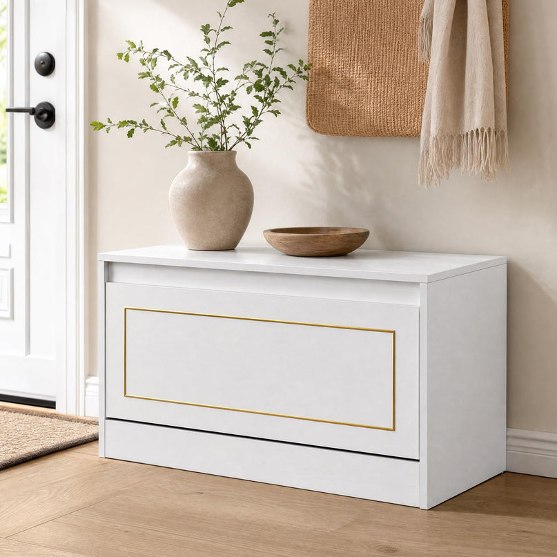 GIANTEX 31.5" W Hidden Narrow Shoe Cabinet for Hallway