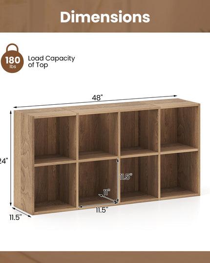 Giantex 8-Cube Bookcase with Anti-Tipping Kits