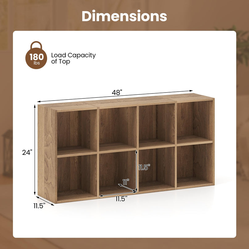 Giantex 8-Cube Bookcase with Anti-Tipping Kits