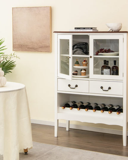 Giantex Buffet Wine Cabinet with Storage - Standing Sideboard