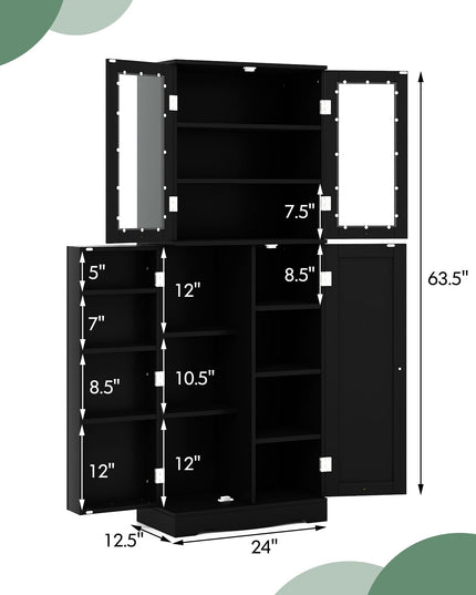 63.5" Pantry Organizers and Storage - Giantex