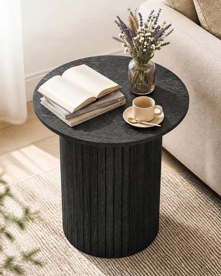 GIANTEX 22.5" Wooden Round Side Table (1/2)